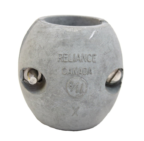Reliance MDX-4 Streamlined Barrel Collar 1-1/8" Propeller Shaft Zinc Anode