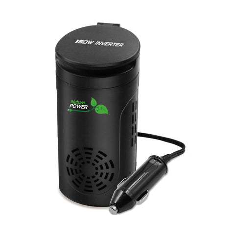 Nature Power 37150 Battery Powered 150W 110V DC to AC Portable Power Inverter