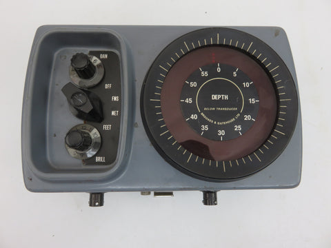 B&G Brookes and Gatehouse Vintage Hecta Transistorised Echo Sounder Depth Control Unit