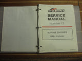 Mercury MerCruiser 90-816462 Genuine OEM #13 Service Manual GM 4 Cylinder Engine - Second Wind Sales