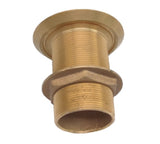 Groco FTH-2000-W FTH Series Bronze 2” NPS NPT Dripless Flush Thru-Hull Fitting with Nut