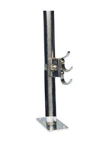 C Sherman Johnson 40-509 Rail Mount 7/8” and 1” Stanchion Stainless Steel 3 Cable Cradle