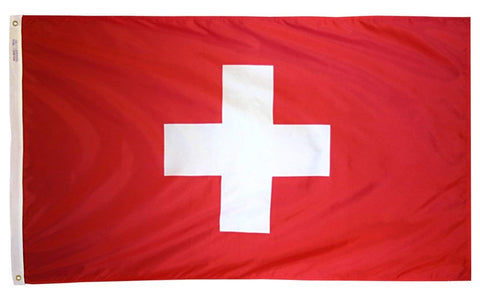 Green Grove Products 3' x 5' Premium Nylon Flag Switzerland