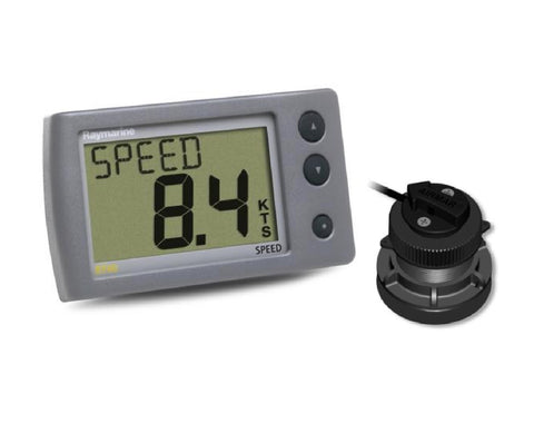 Raymarine ST40 SPEED E22043 Boat Marine Display and Thru-Hull Transducer System