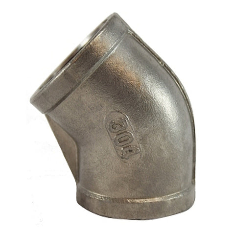 Midland Metal 62-184 62184 Marine Stainless Steel 3/4” SCH 40 45° Elbow Fitting