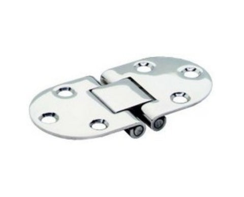 Attwood 66237-1 Marine Round End Stamped Stainless Steel 3” x 1.5” Flush Hinge