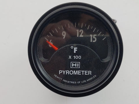 Hewitt Instruments 010-133 Single 2" Pyrometer Exhaust Temperature Gauge