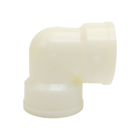 Seafit 357308 Marine Boat Waterline White 1” NPT Nylon Threaded 90° Elbow Fitting