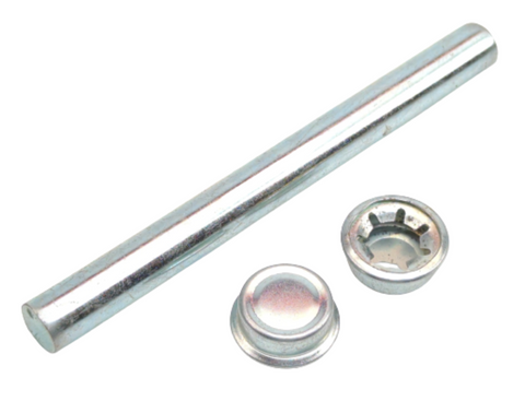 L.S. Brown 11276 Trailer Accessories Chrome 1/2" X 5-1/4" Roller Shaft and Attaching Nut