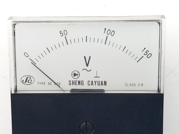 Sheng Cayuan SC 670 Square Panel Mount 0-150 Volt Analog Voltmeter Gau –  Second Wind Sales