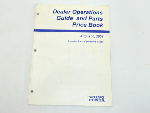 Volvo Penta 7760220 Genuine OEM 2001 Dealer Operations Guide and Parts Price Book