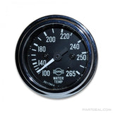 ISSPRO R8734 Classic 12V 100-265 °F 2-1/16” Round Water Temperature Gauge with Sender