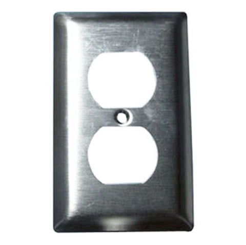 Marinco 93101 Marine Grade Stainless Steel Sealed Duplex Receptacle Outlet Cover