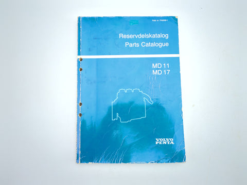 Volvo Penta 7742230-1 Genuine OEM MD11 MD17 Parts Catalogue Service Manual