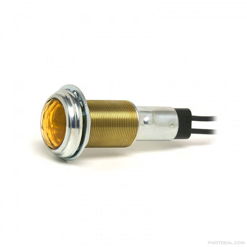 Cole Hersee M-326-AC Double Contact 12V Pilot Light with Faceted AMBER Lens