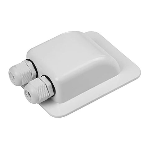LiNK SOLAR White 2mm to 6mm Weatherproof ABS Solar Double Cable Entry Gland