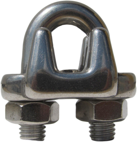 Crosby 1011272 SS-450 Marine Grade 316 Stainless Steel 1/4" Forged Wire Rope Clip