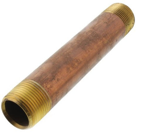 Midland Metal 40-089 40089 3/4” X 5-1/2" Red Brass Pipe Fitting Plumbing Nipple