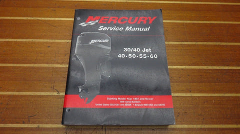 Mercury 90-85257R02 Genuine OEM 30/40 Jet 40 50 55 60 Outboard Service Manual - Second Wind Sales