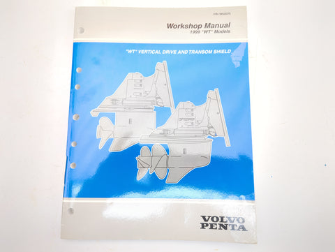 Volvo Penta 3850075 Genuine OEM 1999 WT Model Vertical Drive and Transom Shield Workshop Manual