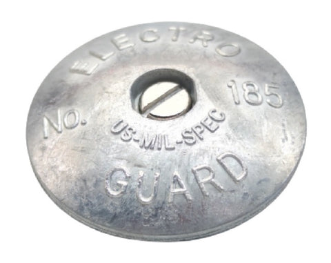 Electro Guard RP-185 Two-Piece 1-7/8" Trim-Tab Button Rudder Plate Zinc Anode