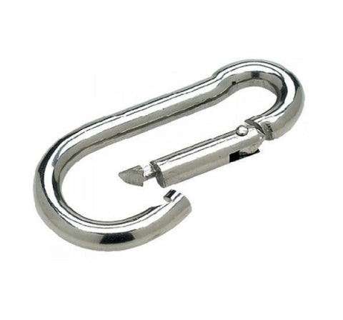 SeaChoice 36850 Marine Boat Stainless Steel 1/4" x 2-1/2" Safety Spring Hook