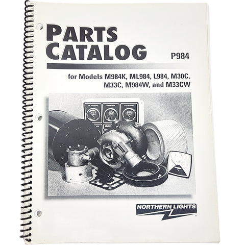 Northern Lights P984 Lugger Genuine OEM M984K ML984 Parts Catalog Service Manual