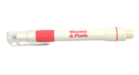 Weems & Plath 1121 High Quality Medium Ball Point Black Ink Green LED Light Pen