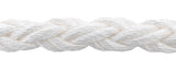 Yale Cordage 7582024R Bainbridge YNB24WT 3/8" X 600' White 8-Strand Nylon Brait Anchor or Dock Line Rope