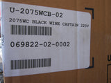 U-Line 2075WCB 220 Volt Echelon Series Black 48 Bottle Wine Captain Refrigerator