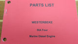 Westerbeke 044000 Genuine OEM 55A Four Marine Diesel Engine Parts List Catalog - Second Wind Sales