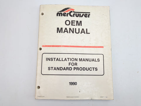Mercury MerCruiser SIS-937 Genuine OEM 1990 Standard Products Installation OEM Manual