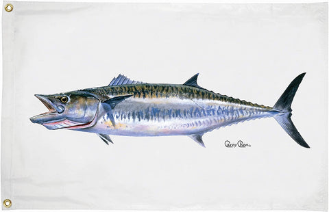 Taylor Made 1940 Nylon 24" X 36" Authentic Carey Chen King Mackerel Offshore Fish Flag