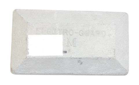 Electro Guard ZP-M Hull Plate with No Bonding Wire 2-1/2 X 4-1/2 Zinc Anode Reliance ZPNW-M Sea Shield ZP-2