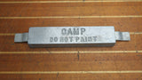Camp Co W-12 Slotted Teardrop 12" X 3" X 1-1/4" Weld On Hull Zinc Strap Anode