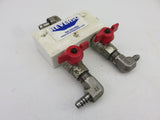 Reverso VA-2 Marine Grade Starboard White 150 PSI Oil Changer 2 Way Valve Manifold