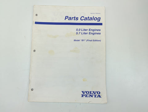 Volvo Penta 7797510-0 Genuine OEM Final Edition 5.0/5.7 Liter Engine Model BY Parts Catalog Service Manual