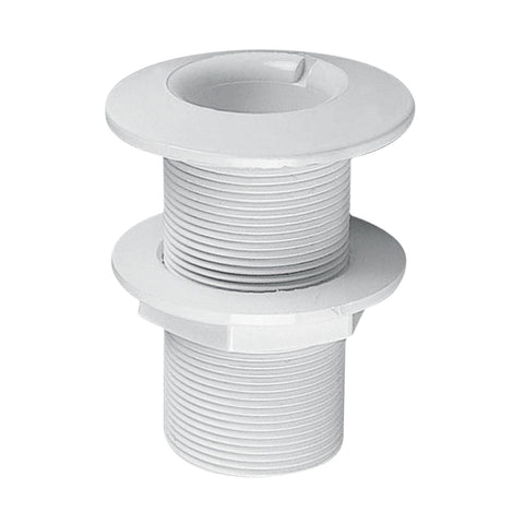 Forespar 906008 CF250 Marelon 1-1/2” Male Thru-Hull Fully Threaded Flush Head Fitting