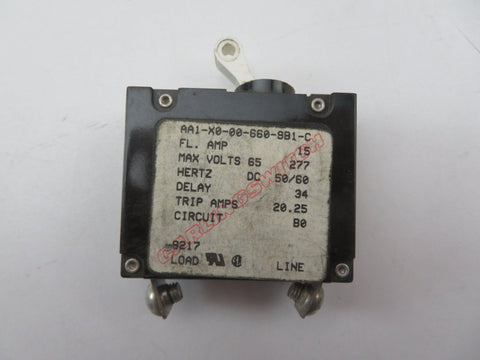 Carling AA1-X0-00-660-9B1-C A-Series White Toggle 15A Circuit Breaker Ancor 551715 Blue Sea Systems 7210