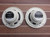 Poly-Planar MA-4056 MA-4056W 6” White 2 Way Coaxial Integral Grill Speaker Pair