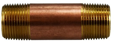 Midland Metal 40-083 40083 3/4" X 2-1/2" Red Brass Pipe Fitting Plumbing Nipple