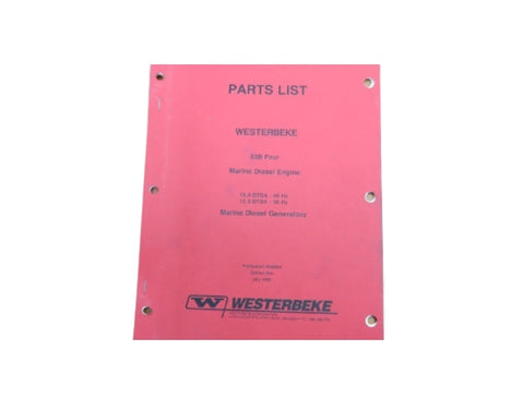 Westerbeke 038824 63B Four 15.0 60Hz 12.0 50Hz BTDA Engine Generator Parts List - Second Wind Sales