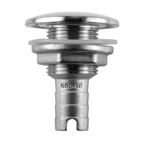 Attwood 66540-3 Marine 5/8” ID Stainless Steel Straight Barbed Thru-Hull Connector