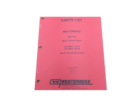 Westerbeke 040000 Genuine OEM 82B Four Diesel Engine 25.0 20.0 BED Generator Parts List - Second Wind Sales