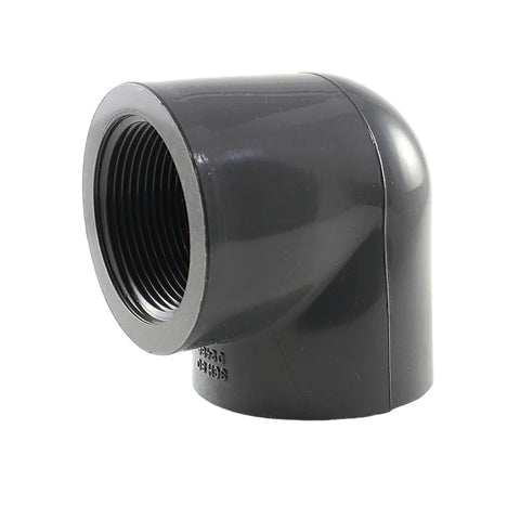 Lasco 9808-020 Gray Schedule 80 2” FPT CPVC Standard Threaded 90° Elbow Fitting