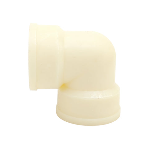Seafit 308536 Marine Waterline White 1-1/2” NPT Nylon Threaded 90° Elbow Fitting
