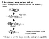 Icom IC-M605 VHF Radio 8-Pin NMEA-0183 External Speaker Accessory Connector