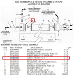 HRO 2614017200 Sea Recovery Boat Marine Engine R.O. Membrane O-Ring