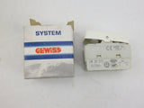 Gewiss GW 20 513 White Backlit 250V 10A 1-Pole 1-Module Push Button Light Switch