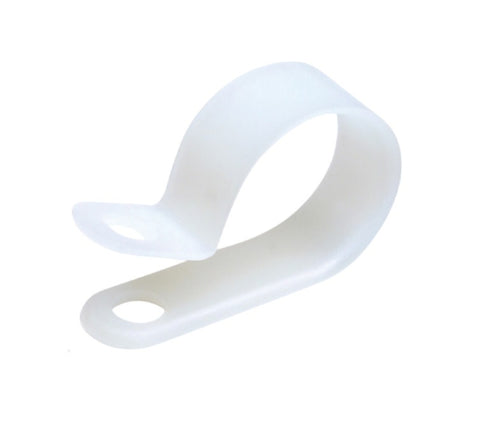 Cole Hersee 31241 Marine Corrosion Resistant 1/4" I.D. White Nylon Cable Clamps